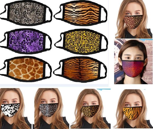 

washable cotton leopard face mask animal printing dustproof mouth mask resuable protetive mask 17 styles choose hh9-3044 zltrimmer007 srhzj