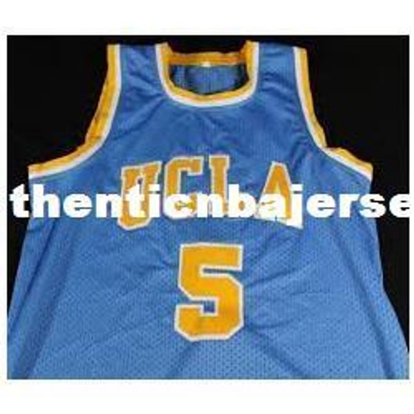 

дешевые пользовательский baron davis # 5 ucla bruins университета синих прошитого college basketball джерси любое имя и письмо, Gray
