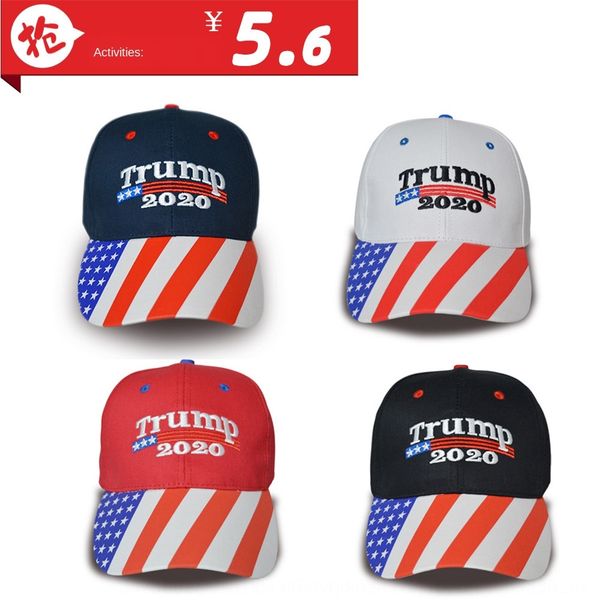 

pure cotton trump 2020 baseball baseball cap cap embroidered printing duck tongue hat, Blue;gray