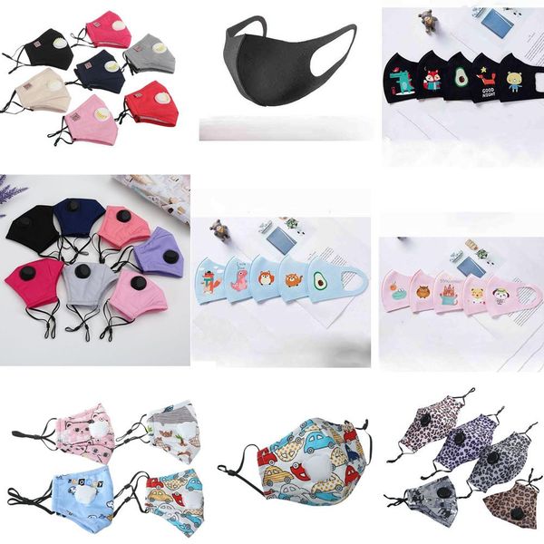 

kids face mask reusable mask face masks ply breathable for blocking dust anti-pollution mask, Silver