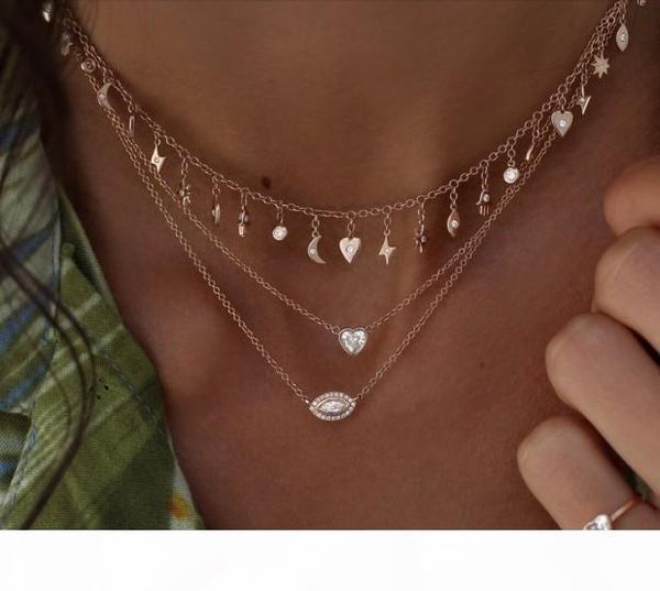 

tassel charm choker necklace high qualilty 100% 925 sterling silver lucky cute charms hamsa hand eye gorgeous women statement necklaces