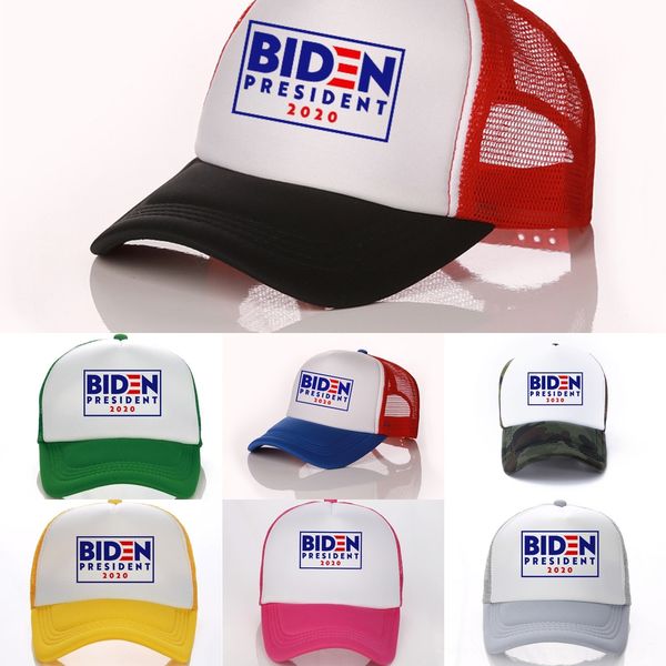 

ccbjt biden president 2020 baseball hat usa biden letters ball caps sports women summer mesh patchwork cap outdoor sun hat men peaked hats, Blue;gray