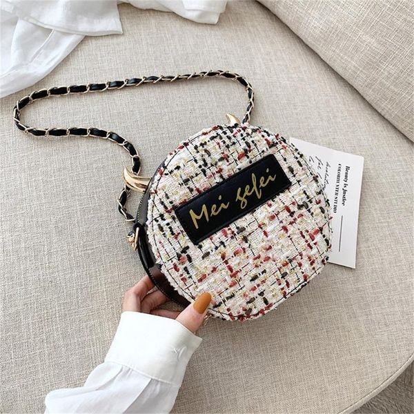 

fashion bags for women straw bucket burlap circle bag casual beach messenger bag high qulity designer bags sac main femme#50