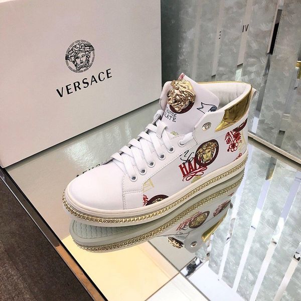 

new17 fashion men's boots high to help wild sports shoes casual outdoor leather comfortable travel shoes original box packaging, Black