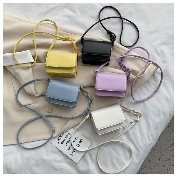 

women's bag 2020 summer new fashionable textured messenger bag square bag ct2008