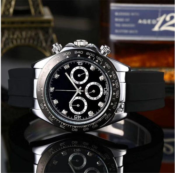 

men luxe watch waterproof famous rubber stainless steel dial quartz clock business sport watches relogio men's wat, Slivery;brown