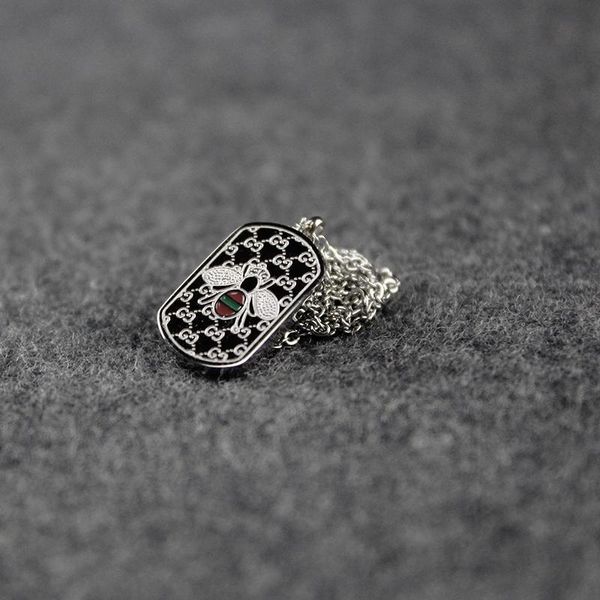 

bee pendant necklace women vintage punk silver animal necklaces charm fine jewelry