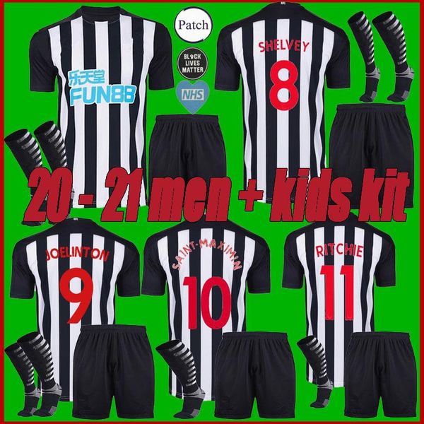 

men + kids kit 20 20 joselu perez joelinton soccer jersey home new 2020 2021 ritchie longstaff hayden kenedy football shirts uniforms, Black;yellow