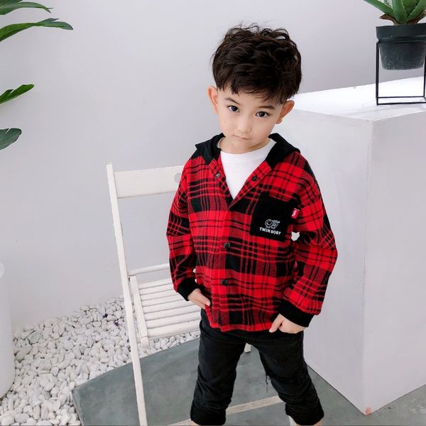 

baby hoodies season cotton boys' long-sleeved in the big cardigan hooded hoodie shirt hoodie shirt, White;black