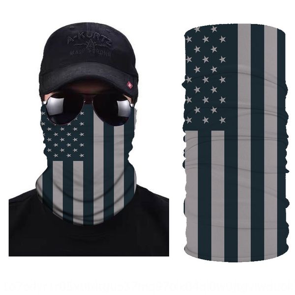 

american flag digital printing magic face towel multi-purpose outdoor magic face mask scarf wrist band scarf, Black