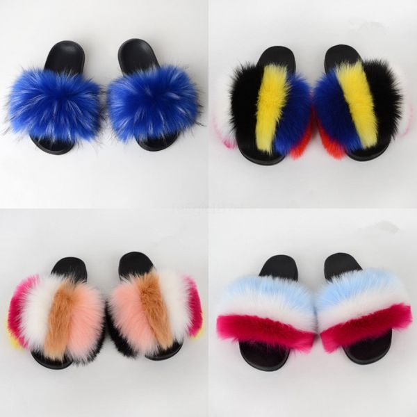 

2020 new women sandals women slippers genuine leather thick high-heeled color block decoration open toe women sandals c03#365, Black