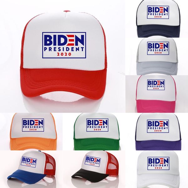 

pkbhr joe embroidery hat mesh 2020 american president election baseball cap biden letter baseball hat adjustable snapback cap, Blue;gray