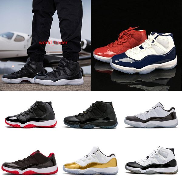 

basketball shoes 11 prom night 11s space jam navy gum varsity red gamma blue infrared concord legend blue sneaker