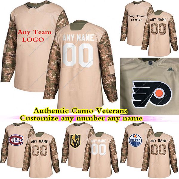 

camo veterans day practice hockey jersey toronto maple leafs edmonton oilers st louis blues customize any team any number any name jerseys, Black;red
