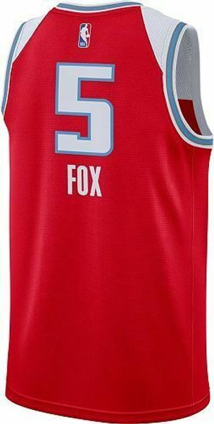 

de'aaron fox #5 men's jersey - new nkvest stitched basketball jerseys, Gray