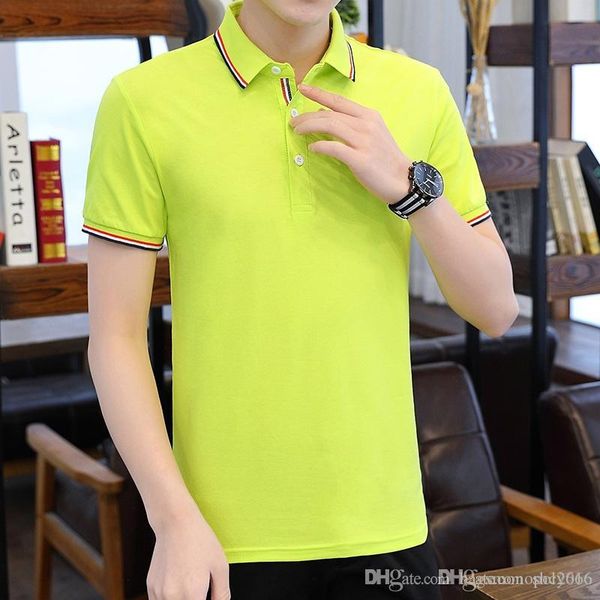 

summer mens designer polo brand clothing fabric polo t-shirt stand collar casual unique colours and details t-shirt solid color tee shirt, White;black
