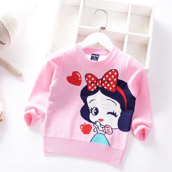 

zymjl girls thickened 2020 new clothes children's knitted children's foreign style korean style pullover base shirt pullover sweat, Blue