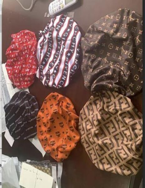 

designer durag muslim women stretch sleep turban hat scarf silky bonnet chemo beanies caps cancer headwear head wrap hair accessories, Blue;gray