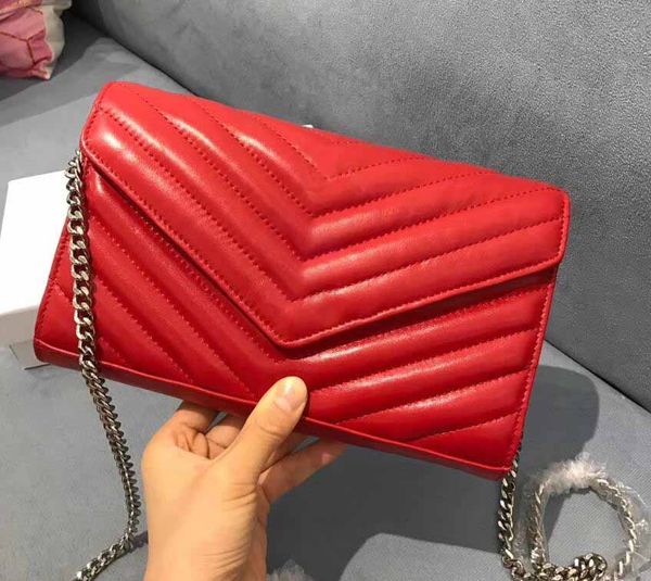 

fashion shoulder bag female sheepskin crossbody bag envelope bags female handbag chain bag