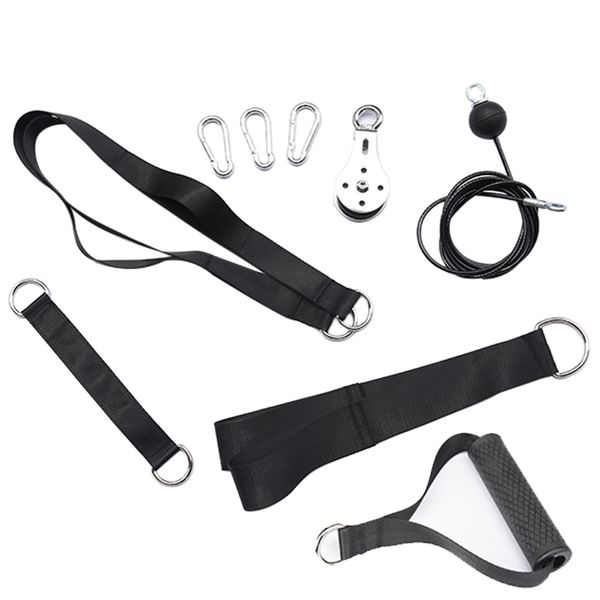 

new-6pcs мышца обучение спорт для gym fitness strength workout однорычажного шкиву expander для мужчин