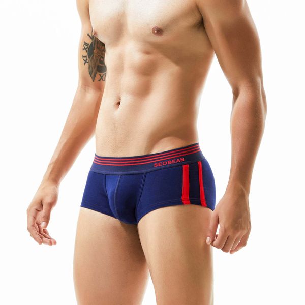 

brands men underwear boxer brief shorts luxury letter around designer youth funny boxer seamless cotton mens box, Black;white