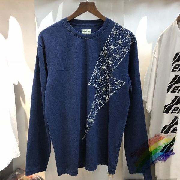 

long sleeve embroidery pattern t-shirt men women oversize streetwear t shirts tees, White;black