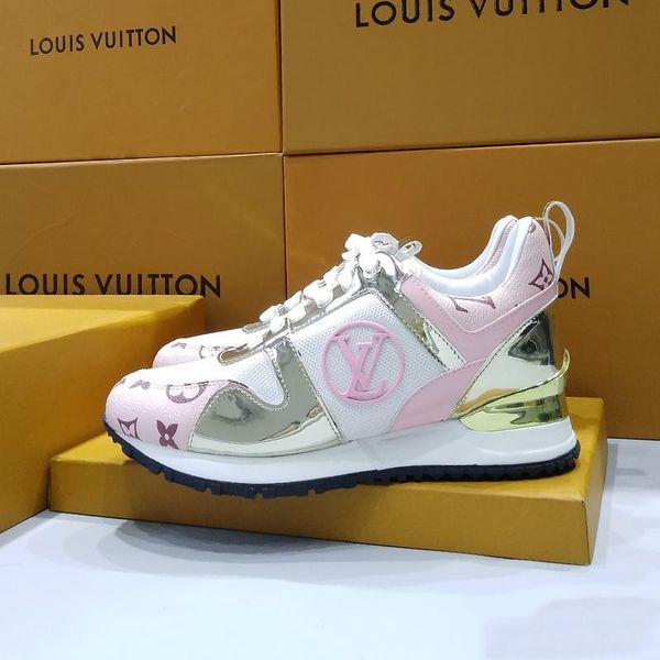 

womens shoes sneakers flats casual platform breathable lady shoes casual with origin box zapatos de mujer lace -up luxury run away sneak, Black