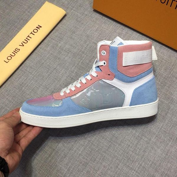 

breathable men 's shoes lightweight fashion brands luxury autumn and winter rivoli sneaker boot footwears lace -up high plus size