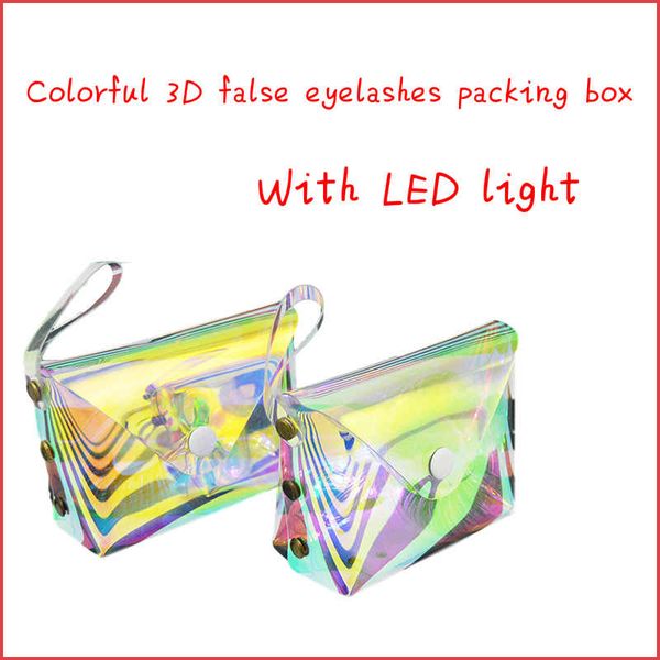 

new wholesale soft laser 3d mink eyelashes packaging box lash boxes packaging custom logo faux strip empty case with led light