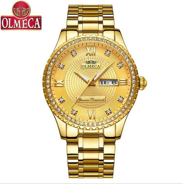 

mens watches diamond iced out business calendar quartz watch male waterproof relogio masculino zegarek meski, Slivery;brown