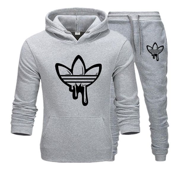 

new fashion men jogging suits designer tracksuit men women sweatshirts sweatpants autumn winter tech fleece woman hoodies pullover jacket, Gray