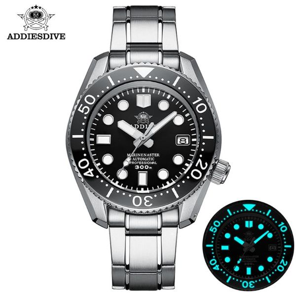 

japan first all-in-one case without bottom cover 300m dive watch automatic mechanical watch ceramic bezel sapphire watches men, Slivery;brown