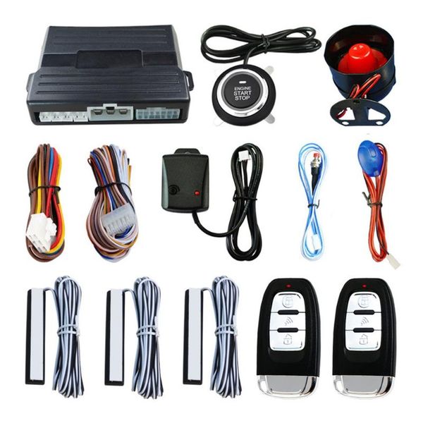 

pke car alarm system with keyless entry remote engine start for dc 12v cars