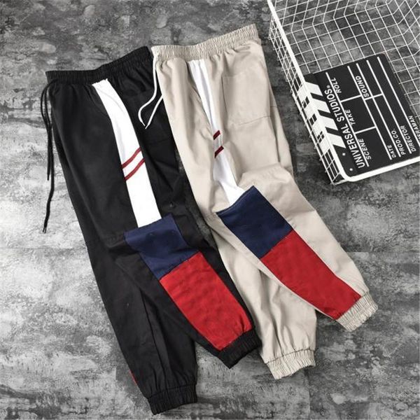 

mens designer cargo pant hip hip streetwear men's sport brand joggers pants women designer sport pants casual pant trousers size s-2xl, Black