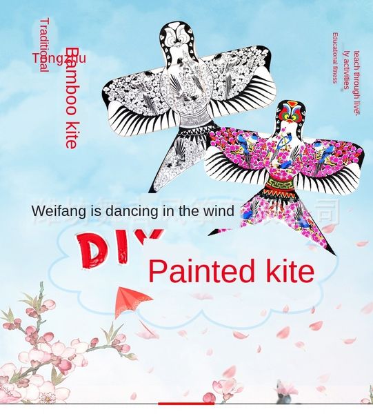 

5ufnk вэйфан diy начинка бамбука цвета ручной росписи реклама вэйфан традиционный diy бамбук картина кайт цвета заполнение традиционного хан