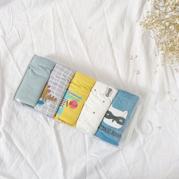 

cola pear children boxers boys' boxer brief set of 5 kids underwear baby tong nei ku underpants children's underpants tong nei ku, Camo