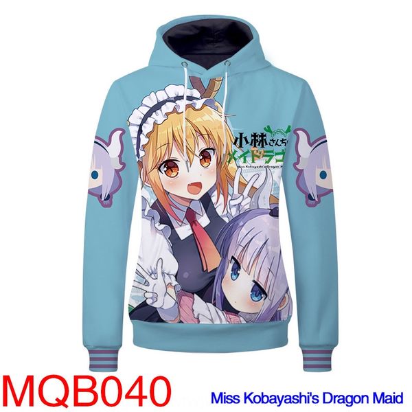 

yrcdf xiaolin's dragon maid 3d printed cartoon around and wo hooded long-sleeved xiaolin's dragon sweater sweatermaid 3d printed c, Black