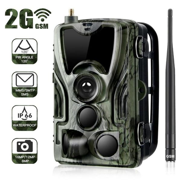 

hc-801m 2g mms/smtp/sms trail camera hunting camera 940nm ir led p traps 16mp 1080p hd night vision scout animal