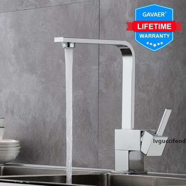 

gavaer filter kitchen faucets and cold pure water sinks tap single hole swivel kitchen 360 degree bend water mixer faucets t200424