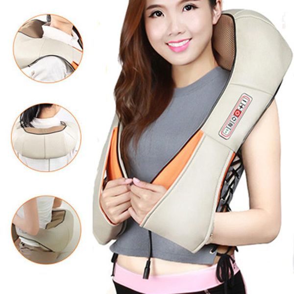 

Neck and waist massager back kneading massage shawl car heating massager