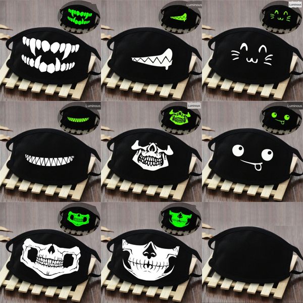 

1pc 3d printing magic skull scarf multi-function half face mask neck er skull scarf anti-uv cycling bandana outdoor sports headwea #933#3#50, Black