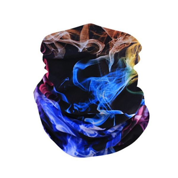 

magic headband ghost mask multi function halloween cosplay bicycle polyester fiber half face mask scarf neck warmer #757#762, Black