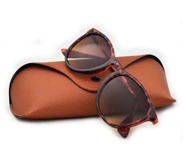 

new fashion sunglasses for man woman erika eyewear designer sun glasses matt leopard gradient uv400 lenses box and cases, White;black