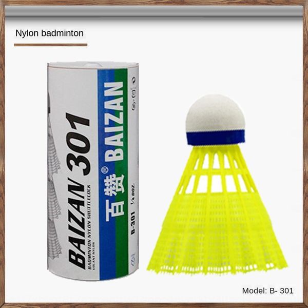 

9p55x flight stable landing point accurate training 3 pieces white nylon badminton badmintonwool ball badmintondouble-match ball head full r