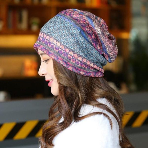 

women spring summer beanies caps hats breathable neck collar fashion hip-hop bandana scarf chapeu feminino cap outdoor hat, Blue;gray