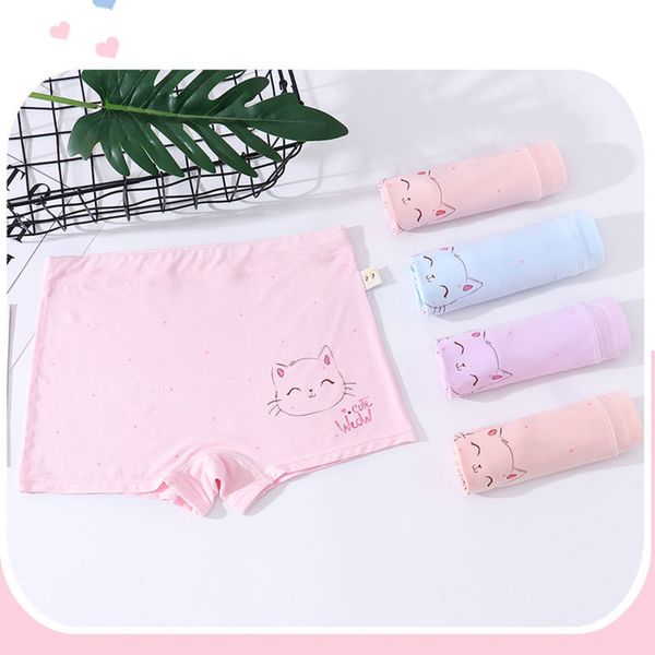 

летние детское белье среднего и нижнее белье боксеров больших размеров для девочек большого детских модальных девочек дышащих печатных боксе, Camo