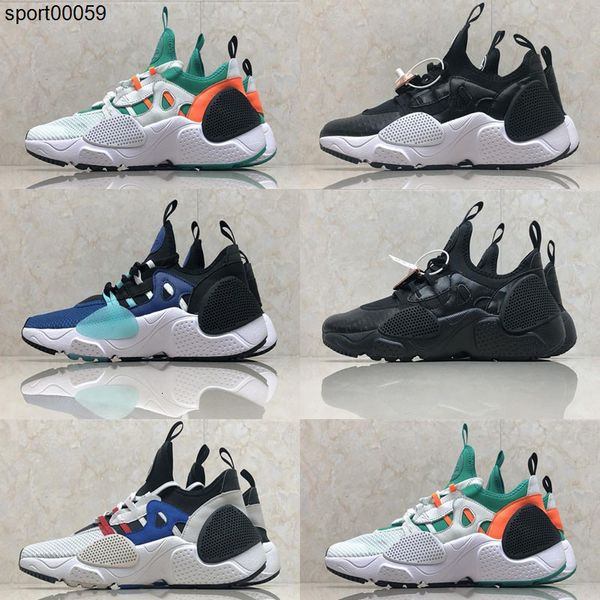 

мужчины женщины huarache e.d.g.e txt qs дети кроссовки huaraches 7 edge тройных черные белые спортивный спорт открытых кроссовки, Black