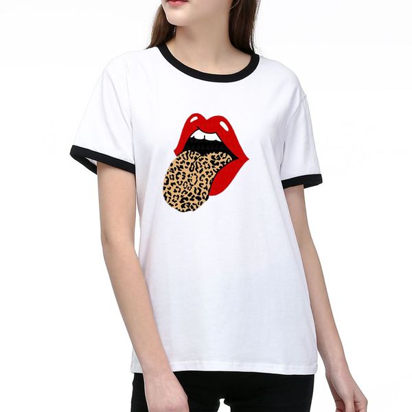 

women fashion t shirts summer fashion lady tees breathable short sleeves pattern printed tees shirt cotton blend 89, White