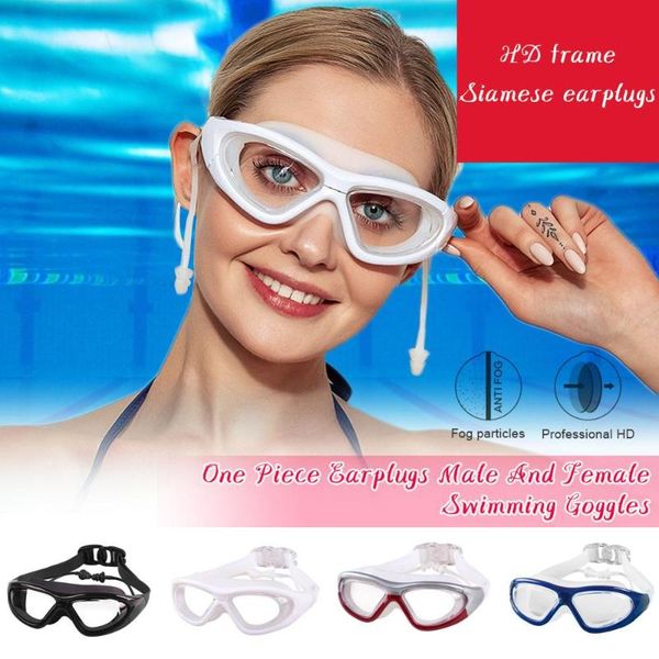 

goggles swimsuit glasses swimming diving adjustable ladies men goggle ear plug