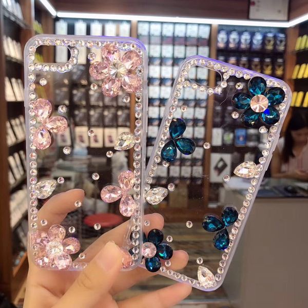 

suitable for samsung s10 flower rhinestone crystal phone case